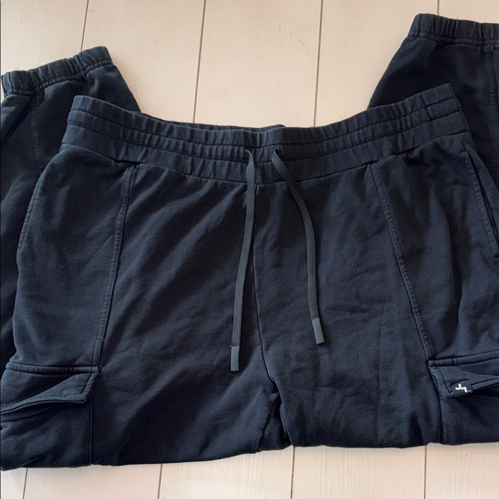 JoyLab Charcoal Gray / Distressed Black Cargo Joggers XXL